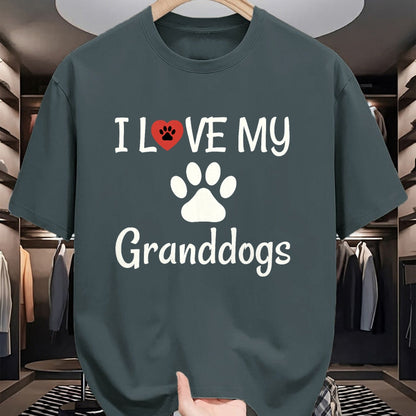 Dog Love Shirt, Dog Lover Gift T-Shirt/Hoodie/Sweatshirt HLT00 - I Love My Granddogs Shirt, Dog Grandma Grandpa Granddog Tee T-Shirt