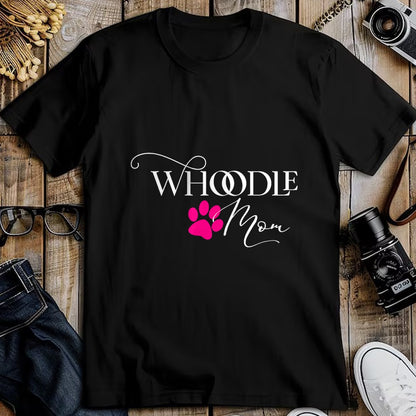 Dog Love Shirt, Dog Lover Gift T-Shirt/Hoodie/Sweatshirt HLT00 - Whoodle Mom Pink Dog Paw Gift T-Shirt