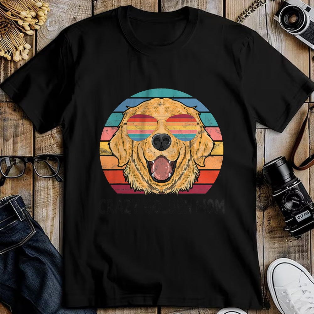 Dog Love Shirt, Dog Lover Gift T-Shirt/Hoodie/Sweatshirt HLT00 - Golden Retriever Dog Mom Gifts Crazy Golden Dog Mom T-Shirt