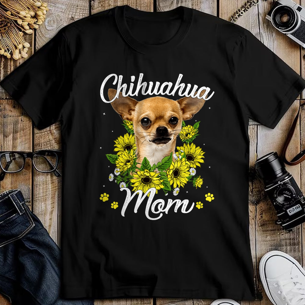 Dog Love Shirt, Dog Lover Gift T-Shirt/Hoodie/Sweatshirt HLT00 - Dog Mom Sunflower Gift Love Dogs and Flowers T-Shirt
