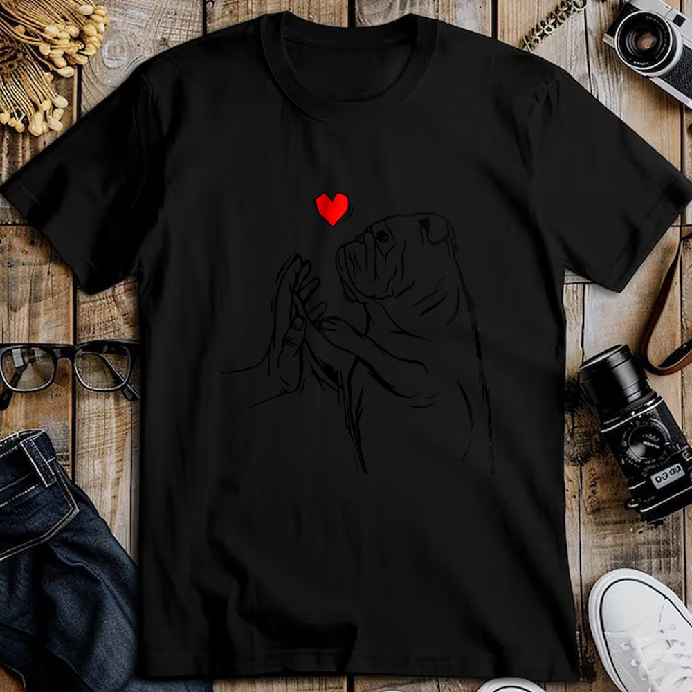 Dog Love Shirt, Dog Lover Gift T-Shirt/Hoodie/Sweatshirt HLT00 - English Bulldog Love Cute Bully Dog Mom Funny Girls Gift T-Shirt