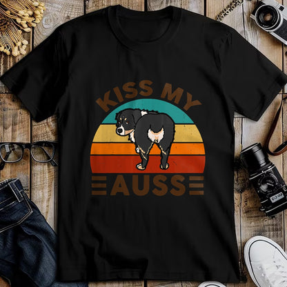 Dog Love Shirt, Dog Lover Gift T-Shirt/Hoodie/Sweatshirt HLT00 - Mini Australian Shepherd Kiss My Auss Funnny Dog Mom Dad T-Shirt