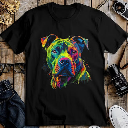 Dog Love Shirt, Dog Lover Gift T-Shirt/Hoodie/Sweatshirt HLT00 - Pit Bull Mom Dog Lover Colorful Artistic Pitbull Owner Women T-Shirt