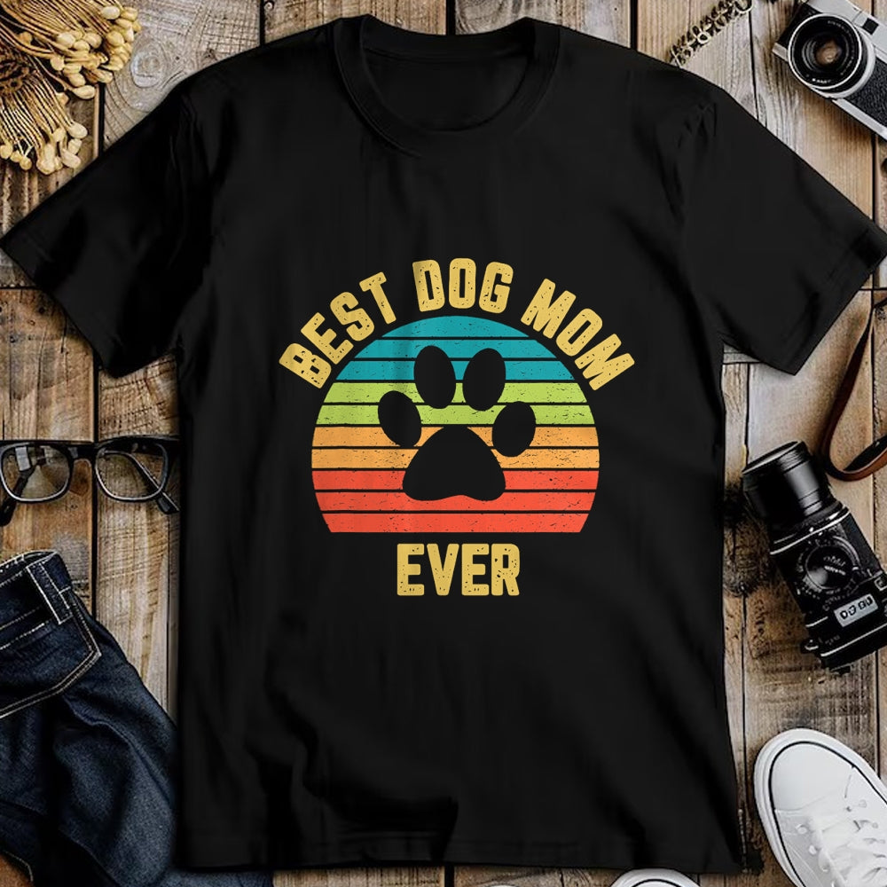 Dog Love Shirt, Dog Lover Gift T-Shirt/Hoodie/Sweatshirt HLT00 - Vintage Dog Mom Shirt Mother Loves Dogs Mama Colorful Design T-Shirt