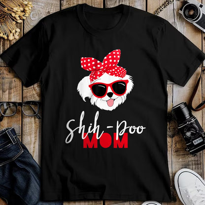 Dog Love Shirt, Dog Lover Gift T-Shirt/Hoodie/Sweatshirt HLT00 - Dog Lovers T Shirt Shih-Poo Mom Fur Mama Shirt T-Shirt