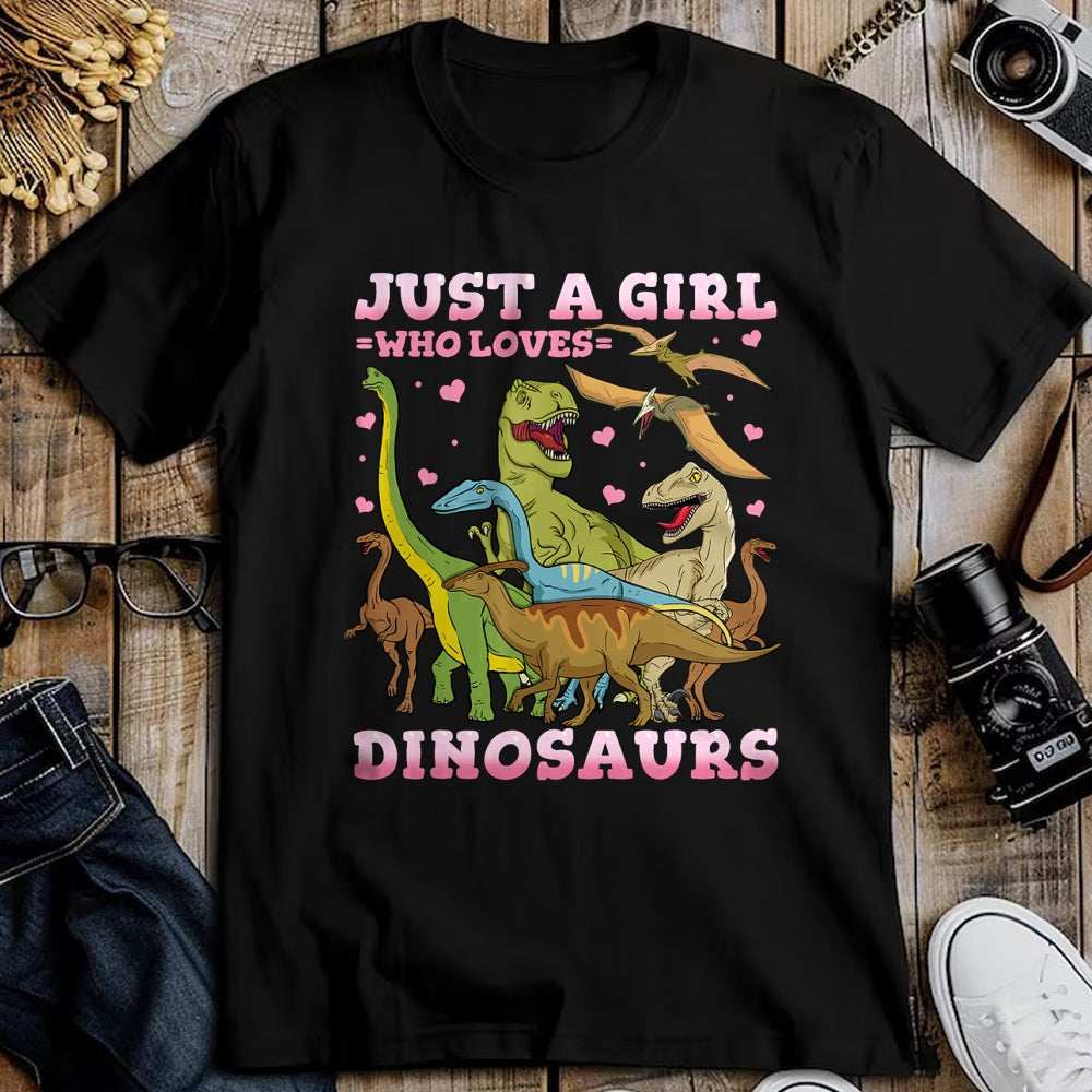 Best Dinosaur Lover Shirt, Funny Dinosaur UnisexT-Shirt/Hoodie/Sweatshirt HLT00 - Dinosaur Just a Girl Who Loves Dinosaurs Brachiosaurus T-Shirt