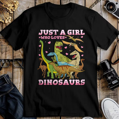 Best Dinosaur Lover Shirt, Funny Dinosaur UnisexT-Shirt/Hoodie/Sweatshirt HLT00 - Dinosaur Just a Girl Who Loves Dinosaurs Brachiosaurus T-Shirt