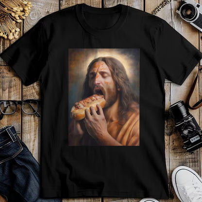 Dog Love Shirt, Dog Lover Gift T-Shirt/Hoodie/Sweatshirt HLT00 - Jesus loves hot dogs T-Shirt