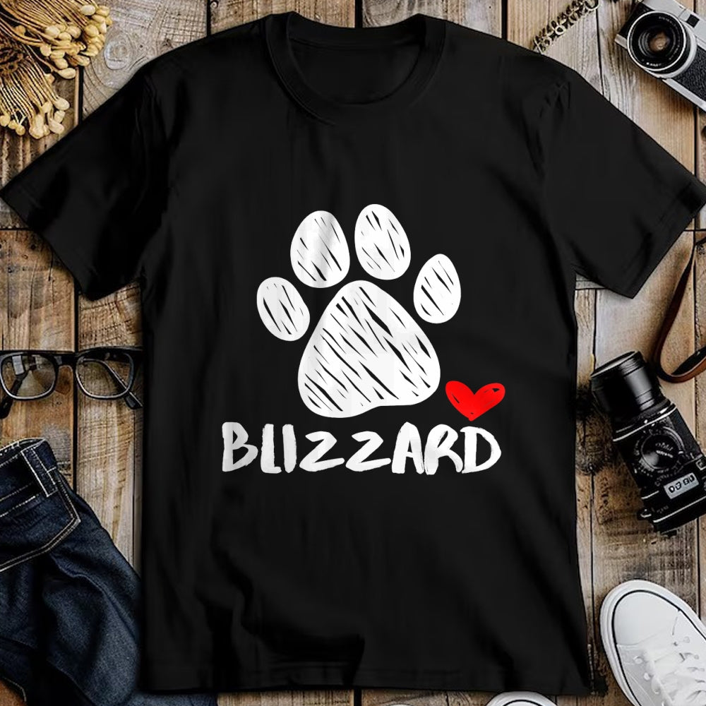 Dog Love Shirt, Dog Lover Gift T-Shirt/Hoodie/Sweatshirt HLT00 - Blizzard Puppy Love Doggy Parent Blizzard Pet Dog name Paw T-Shirt