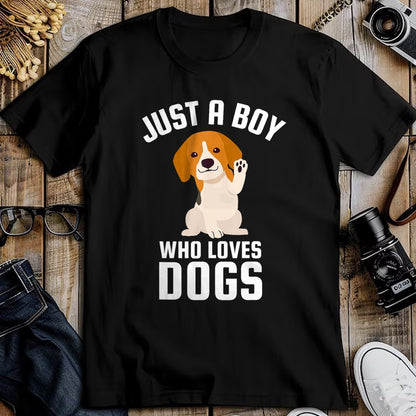 Dog Love Shirt, Dog Lover Gift T-Shirt/Hoodie/Sweatshirt HLT00 - Just A Boy Who Loves Dogs T-Shirt
