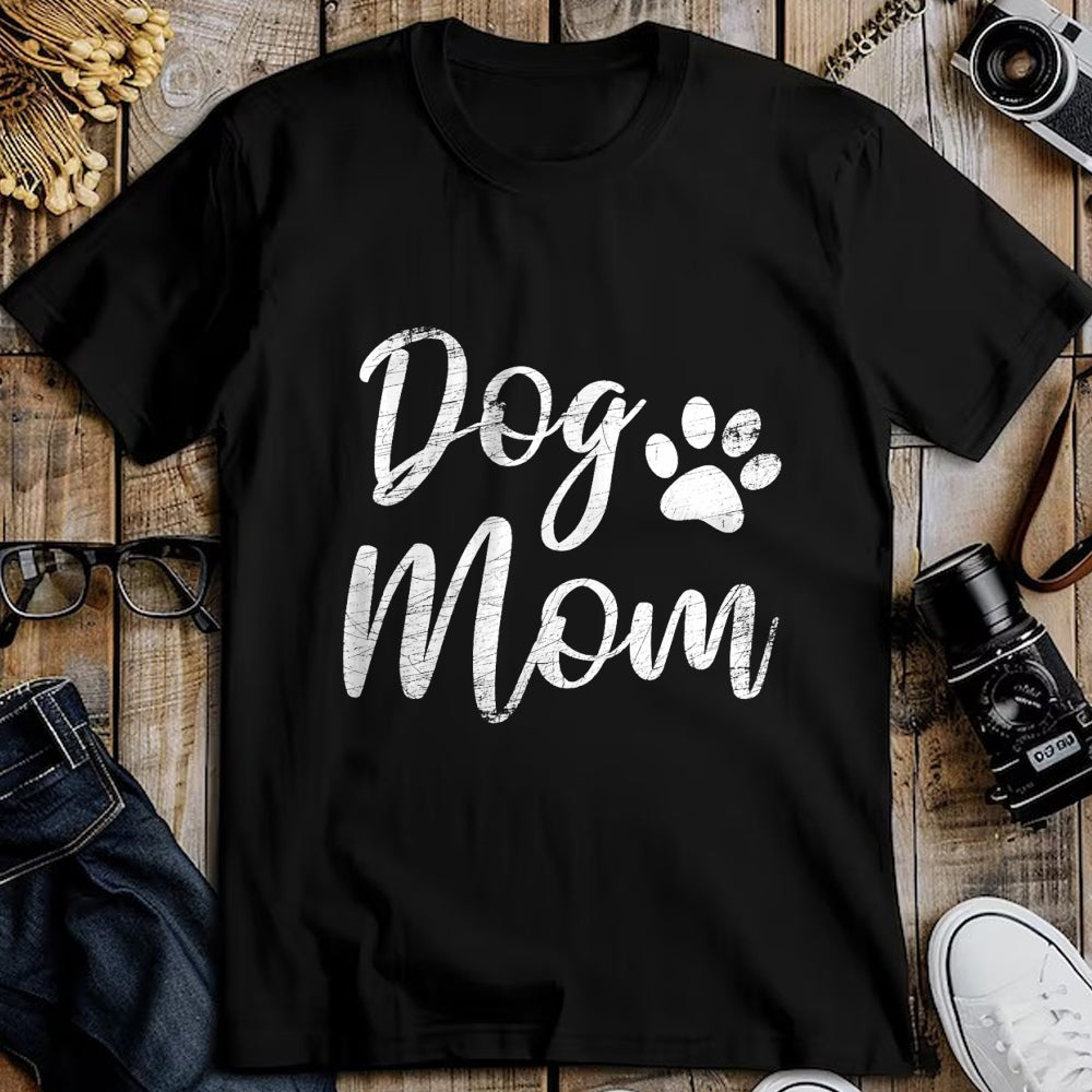 Dog Love Shirt, Dog Lover Gift T-Shirt/Hoodie/Sweatshirt HLT00 - Dog Mom - Vintage  Worn Design - Funny Dog Paw - Classic T-Shirt