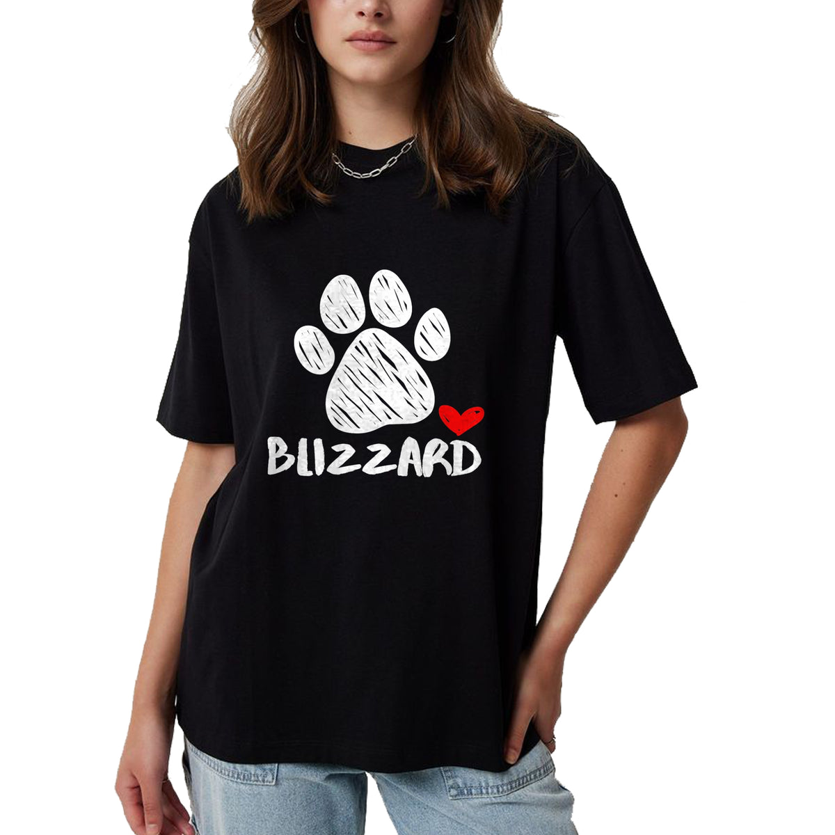Dog Love Shirt, Dog Lover Gift T-Shirt/Hoodie/Sweatshirt HLT00 - Blizzard Puppy Love Doggy Parent Blizzard Pet Dog name Paw T-Shirt