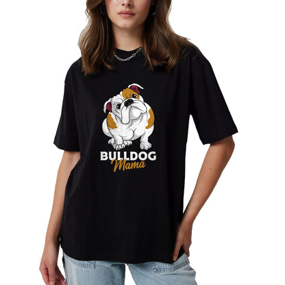 Dog Love Shirt, Dog Lover Gift T-Shirt/Hoodie/Sweatshirt HLT00 - English Bulldog Mama Cute Bully Dog Mom Funny Womens Gift T-Shirt
