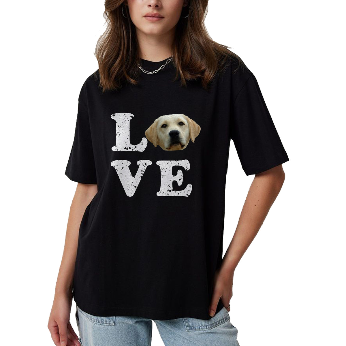 Dog Love Shirt, Dog Lover Gift T-Shirt/Hoodie/Sweatshirt HLT00 - I Love My Yellow Lab T-Shirt  Labrador Retriever Dog Tee T-Shirt