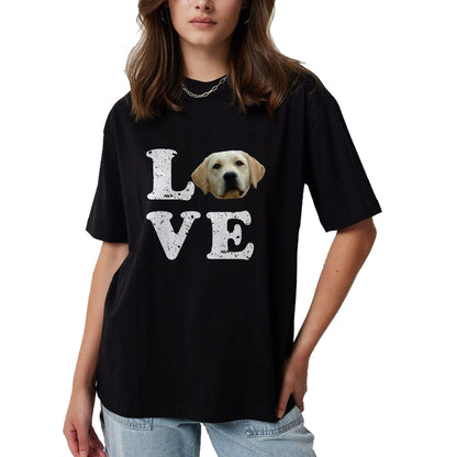 Dog Love Shirt, Dog Lover Gift T-Shirt/Hoodie/Sweatshirt HLT00 - I Love My Yellow Lab T-Shirt  Labrador Retriever Dog Tee T-Shirt