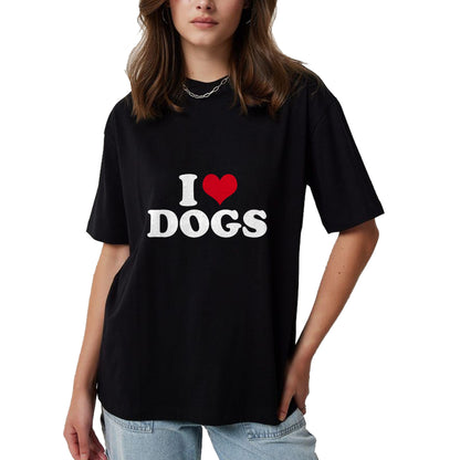 Dog Love Shirt, Dog Lover Gift T-Shirt/Hoodie/Sweatshirt HLT00 - I Love Dogs T-Shirt (1)