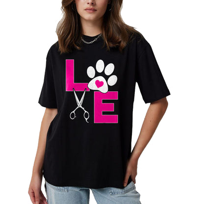 Dog Love Shirt, Dog Lover Gift T-Shirt/Hoodie/Sweatshirt HLT00 - Cute Dog Groomer Funny Dog Grooming Love Christmas T-Shirt
