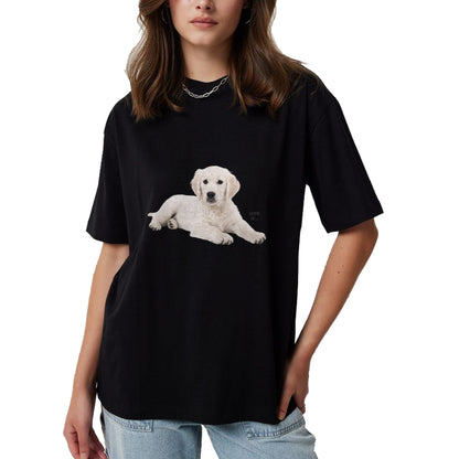 Dog Love Shirt, Dog Lover Gift T-Shirt/Hoodie/Sweatshirt HLT00 - White Labrador Retriever Shirt Yellow Love Lab Mom Dog Dad T-Shirt