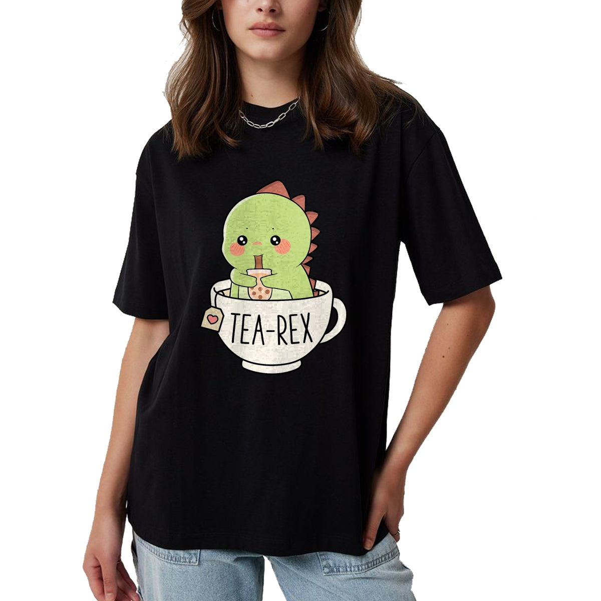 Best Dinosaur Lover Shirt, Funny Dinosaur UnisexT-Shirt/Hoodie/Sweatshirt HLT00 - Boba Tea-Rex Cute T-Rex Dinosaur Lover Kawaii Funny Dino Pun T-Shirt