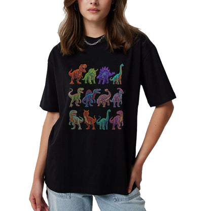Best Dinosaur Lover Shirt, Funny Dinosaur UnisexT-Shirt/Hoodie/Sweatshirt HLT00 - Dinosaur Species Chart Paleontology Prehistoric Animals T-Shirt