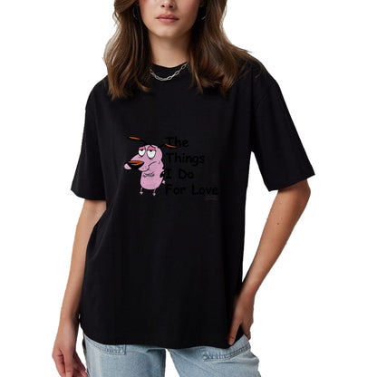 Dog Love Shirt, Dog Lover Gift T-Shirt/Hoodie/Sweatshirt HLT00 - Courage the Cowardly Dog For Love T-Shirt