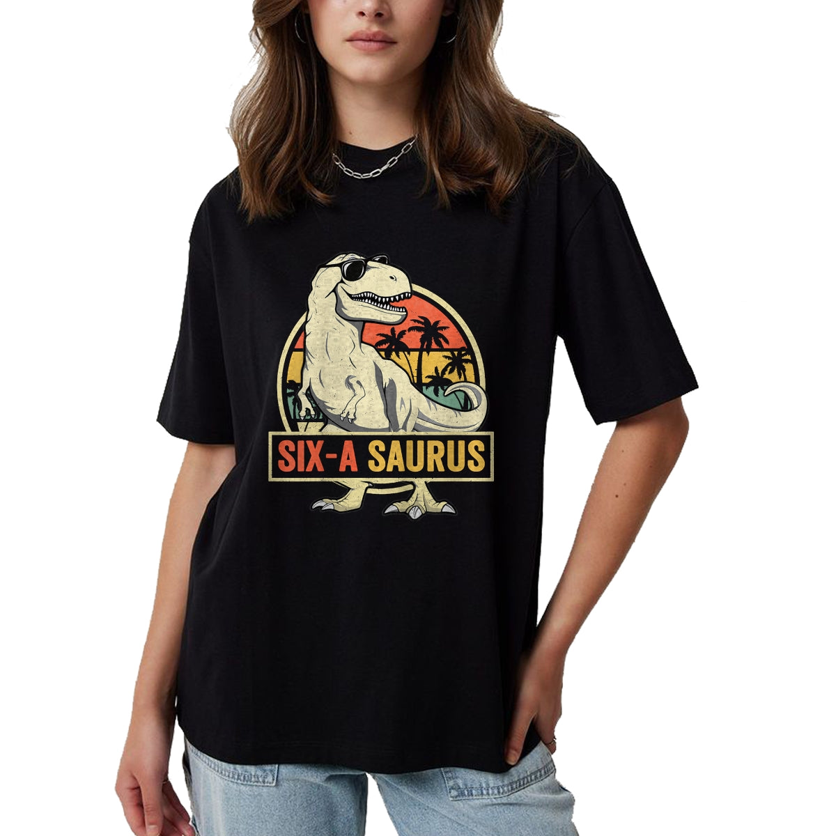 Best Dinosaur Lover Shirt, Funny Dinosaur UnisexT-Shirt/Hoodie/Sweatshirt HLT00 - 6 Year Old Dinosaur Birthday 6th T Rex Dino Six Saurus Tees T Shirts for Kids Boys Girls