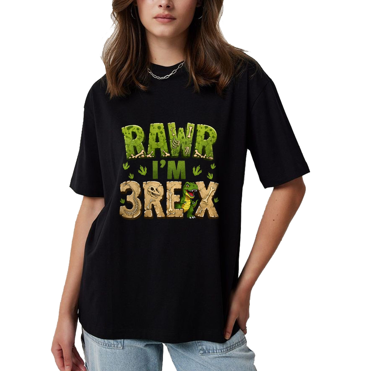 Best Dinosaur Lover Shirt, Funny Dinosaur UnisexT-Shirt/Hoodie/Sweatshirt HLT00 - 3 Year Old Dinosaur Birthday Boys Rawn Im 3-Rex T-Shirt