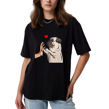 Dog Love Shirt, Dog Lover Gift T-Shirt/Hoodie/Sweatshirt HLT00 - Pug Love Funny Dog Lover Owner Girls Gift T-Shirt