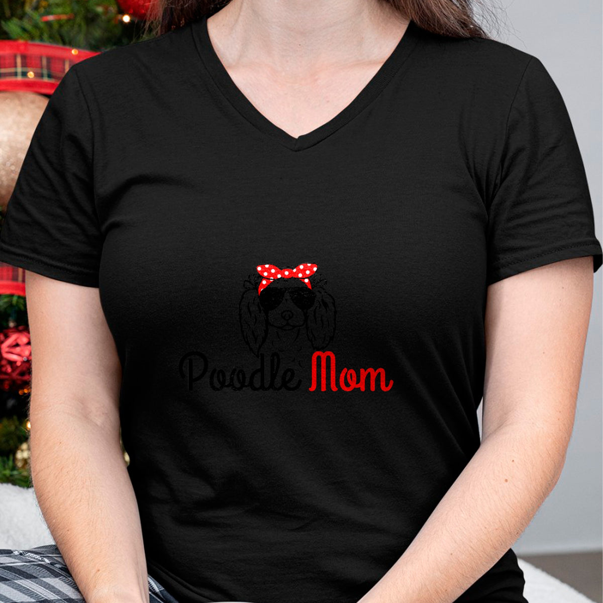 Dog Love Shirt, Dog Lover Gift T-Shirt/Hoodie/Sweatshirt HLT00 - Poodle Mom Vintage Funny Cute Dog Poodle Mom T-Shirt