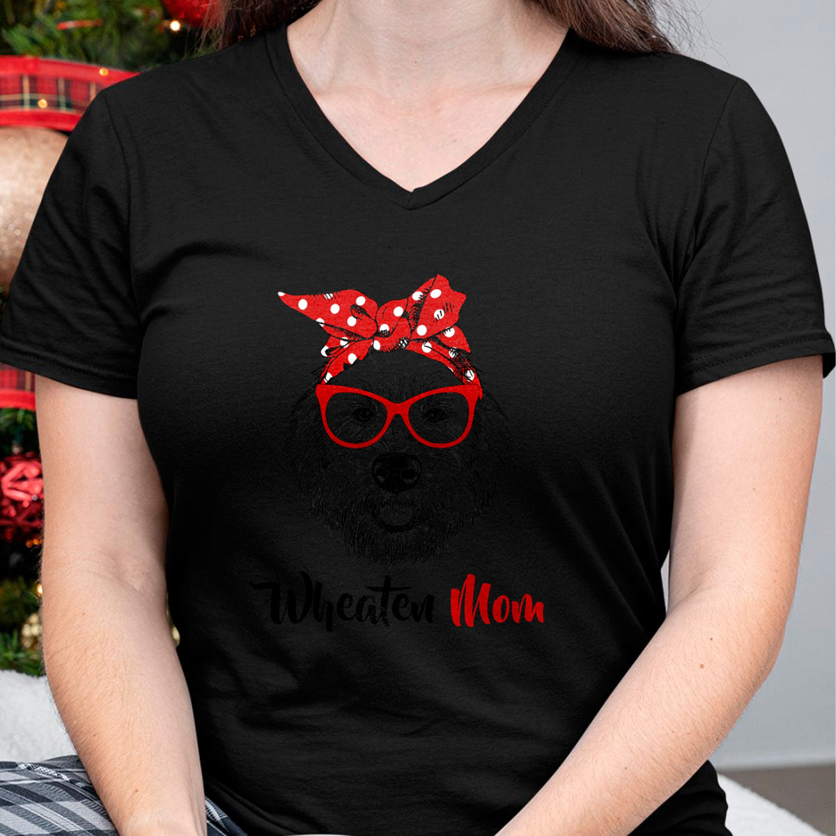 Dog Love Shirt, Dog Lover Gift T-Shirt/Hoodie/Sweatshirt HLT00 - Wheaten Terrier Mom Mama Dog T-Shirt