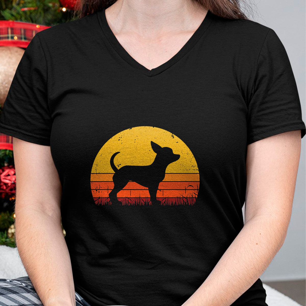 Dog Love Shirt, Dog Lover Gift T-Shirt/Hoodie/Sweatshirt HLT00 - Retro Chihuahua Men Women Dog Mom Dad Chihuahua T-Shirt