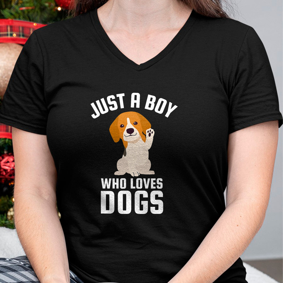 Dog Love Shirt, Dog Lover Gift T-Shirt/Hoodie/Sweatshirt HLT00 - Just A Boy Who Loves Dogs T-Shirt