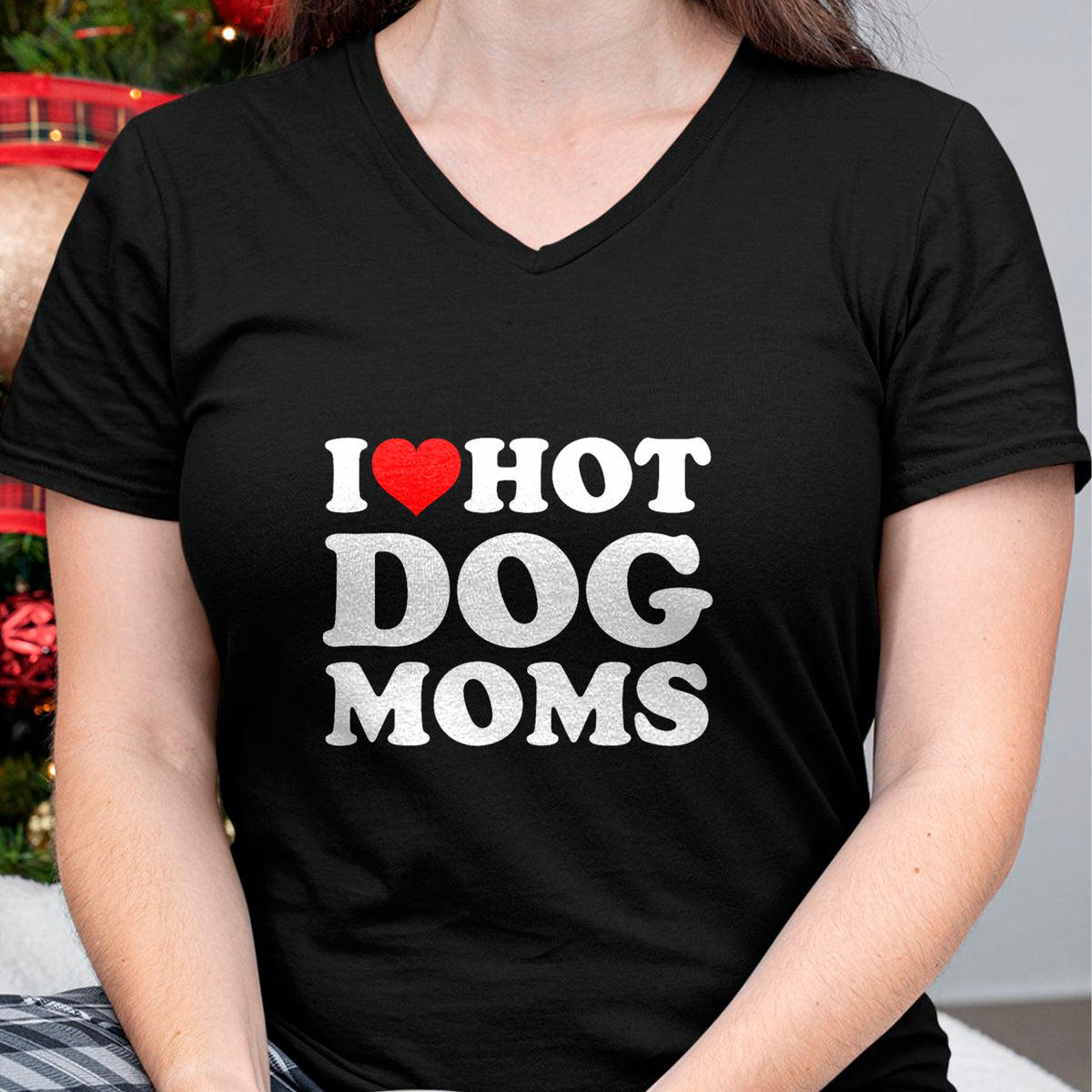 Dog Love Shirt, Dog Lover Gift T-Shirt/Hoodie/Sweatshirt HLT00 - I Love Hot Dog Moms T-Shirt