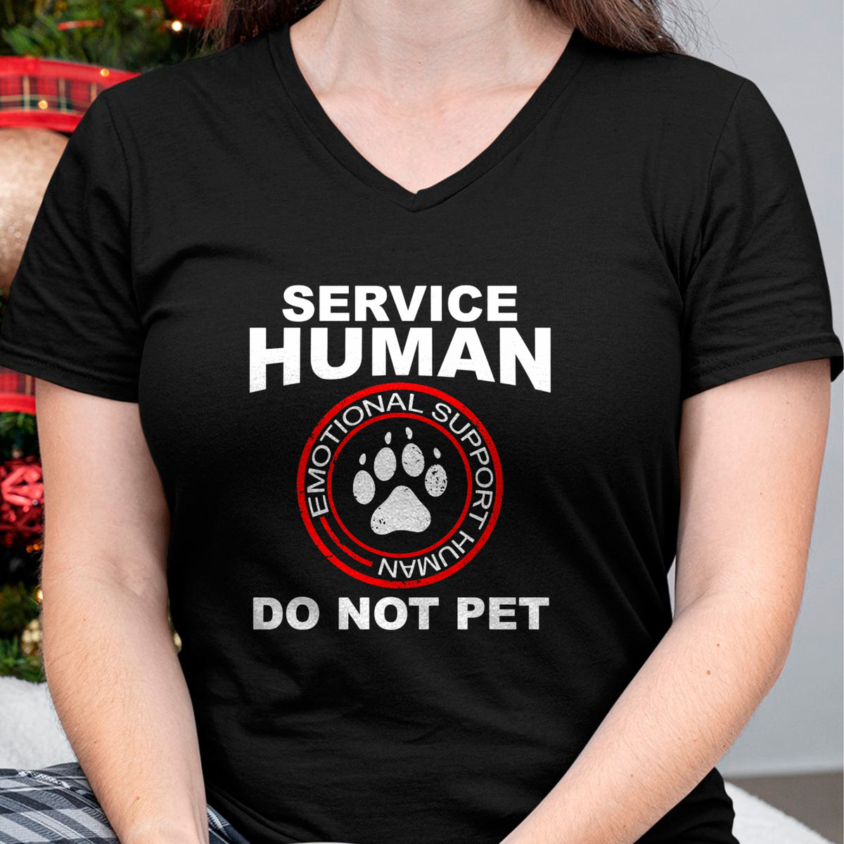 Dog Love Shirt, Dog Lover Gift T-Shirt/Hoodie/Sweatshirt HLT00 - Service Human Tshirt Funny Dog Owner Emotional Support Human