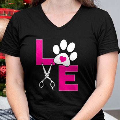 Dog Love Shirt, Dog Lover Gift T-Shirt/Hoodie/Sweatshirt HLT00 - Cute Dog Groomer Funny Dog Grooming Love Christmas T-Shirt