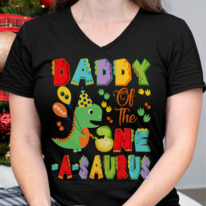 Best Dinosaur Lover Shirt, Funny Dinosaur UnisexT-Shirt/Hoodie/Sweatshirt HLT00 - Daddy of The One-A-Saurus 1st Birthday Boy Dinosaur T-Shirt