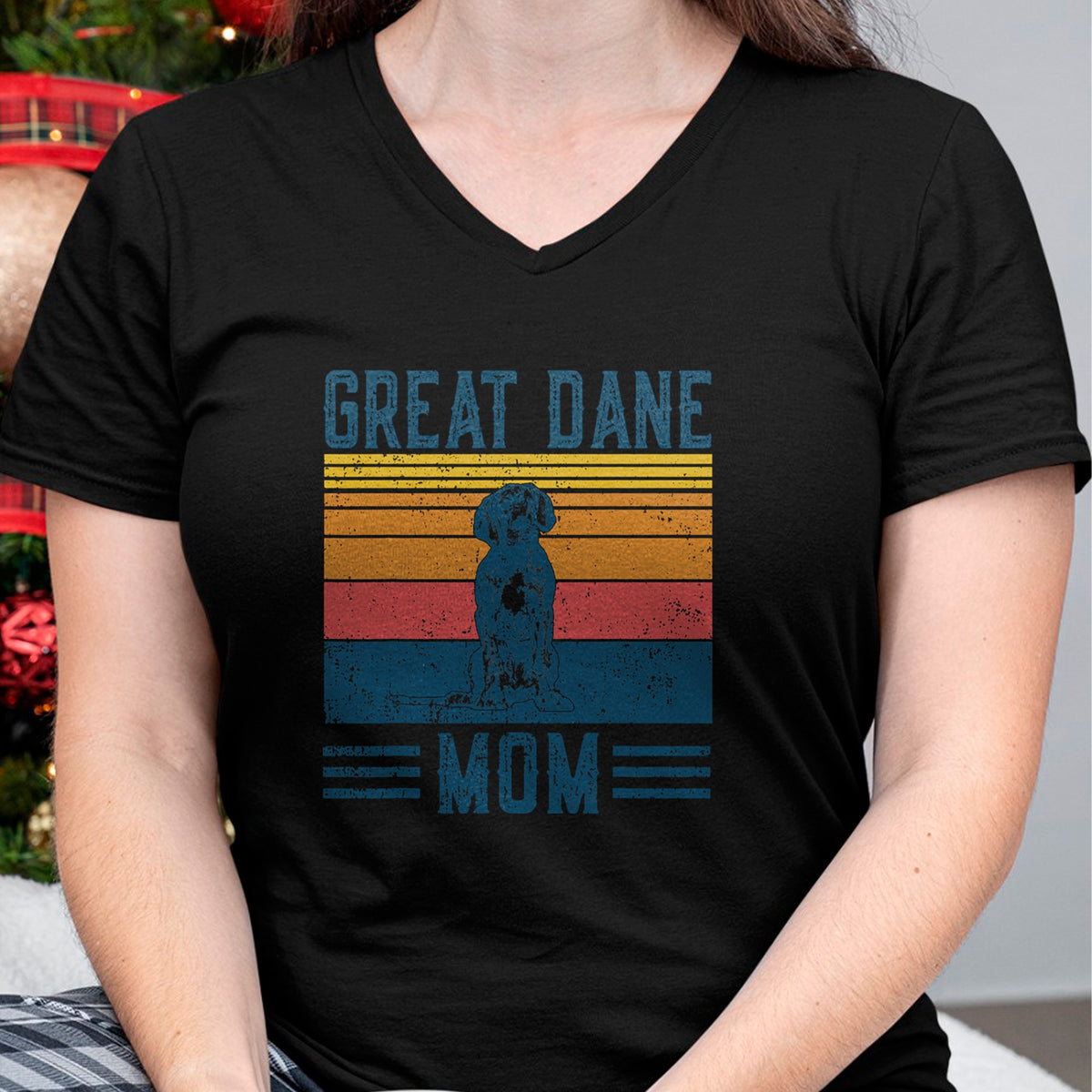 Dog Love Shirt, Dog Lover Gift T-Shirt/Hoodie/Sweatshirt HLT00 - Dog Great Dane Mom - Vintage Great Dane Mom T-Shirt