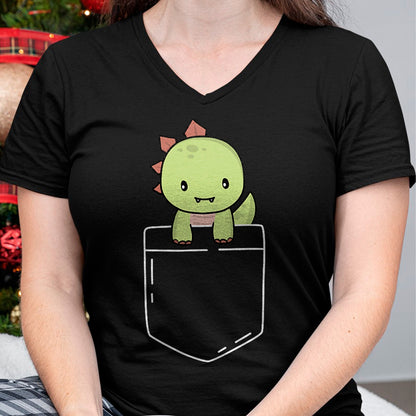 Best Dinosaur Lover Shirt, Funny Dinosaur UnisexT-Shirt/Hoodie/Sweatshirt HLT00 - Cute T-Rex In Pocket Tyrannosaurus Rex Kawaii Dinosaur Lover T-Shirt