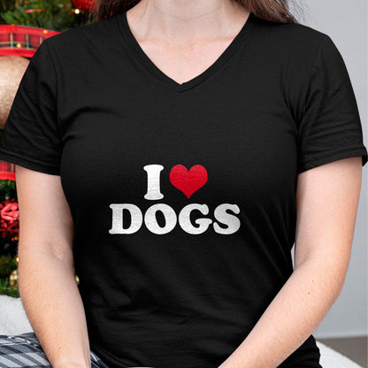 Dog Love Shirt, Dog Lover Gift T-Shirt/Hoodie/Sweatshirt HLT00 - I Love Dogs T-Shirt (1)