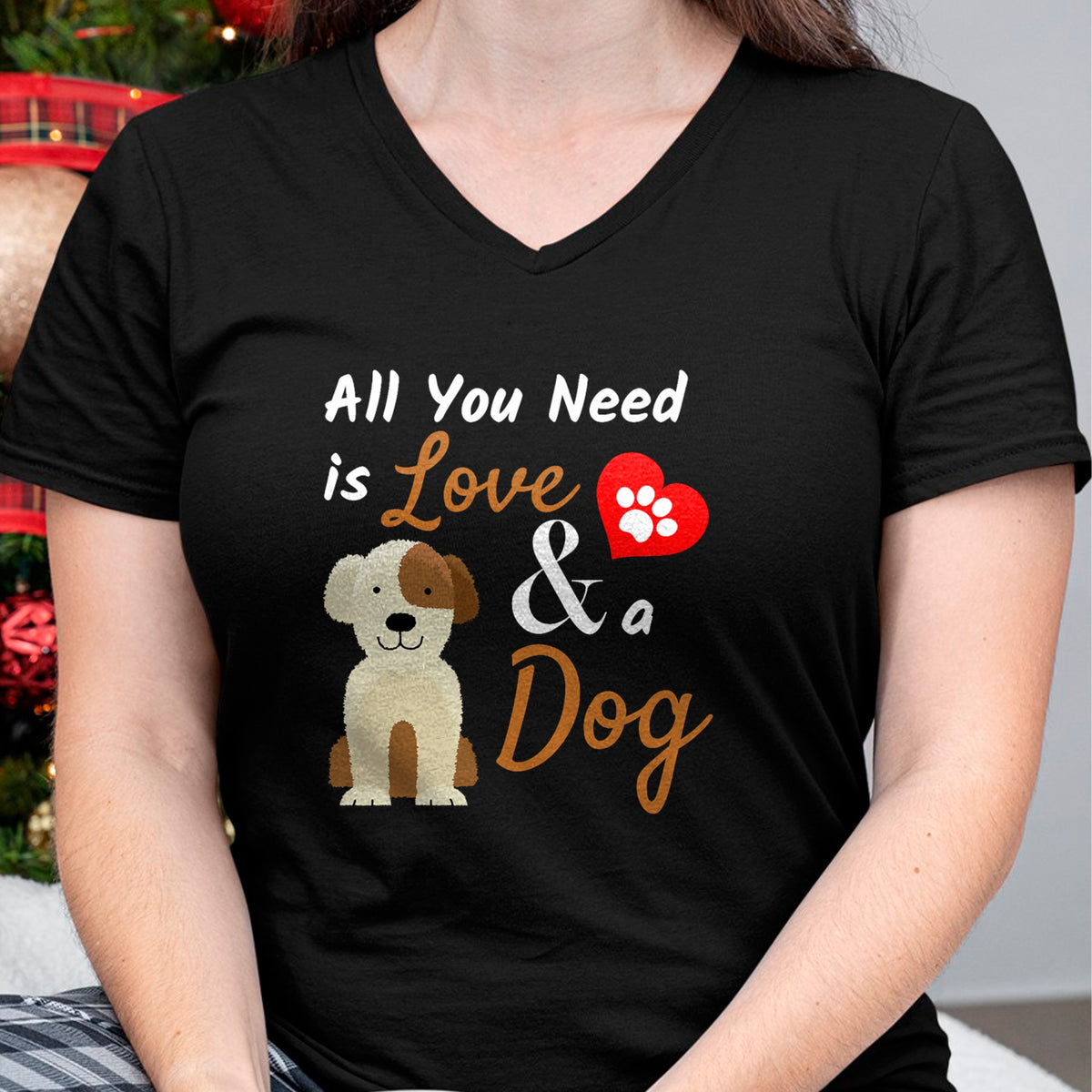 Dog Love Shirt, Dog Lover Gift T-Shirt/Hoodie/Sweatshirt HLT00 - Dog Lover Present - All You Need is Love and a Dog Funny T-Shirt