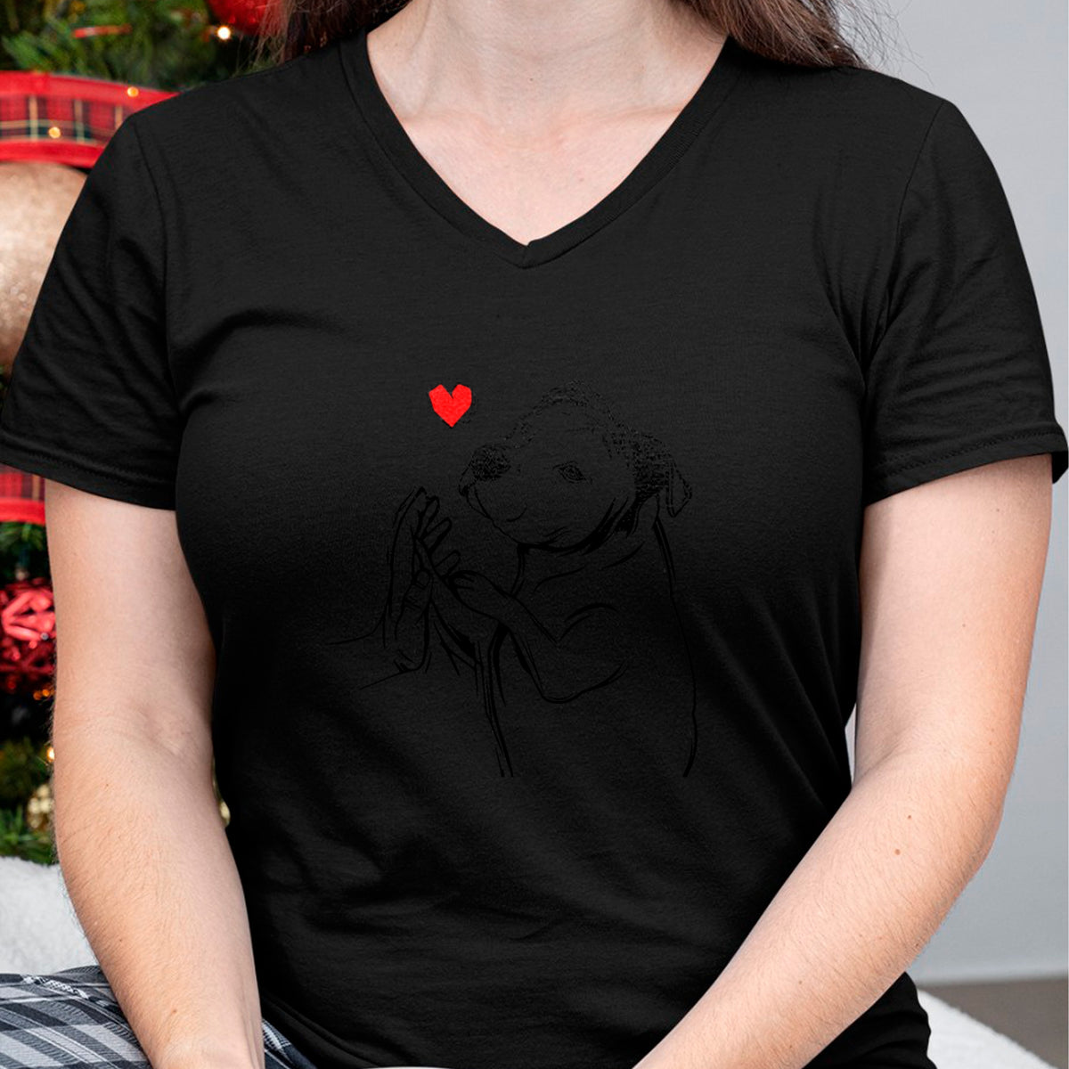 Dog Love Shirt, Dog Lover Gift T-Shirt/Hoodie/Sweatshirt HLT00 -Pitbull Love Cute Pittie Dog Mom Funny Girls T-Shirt