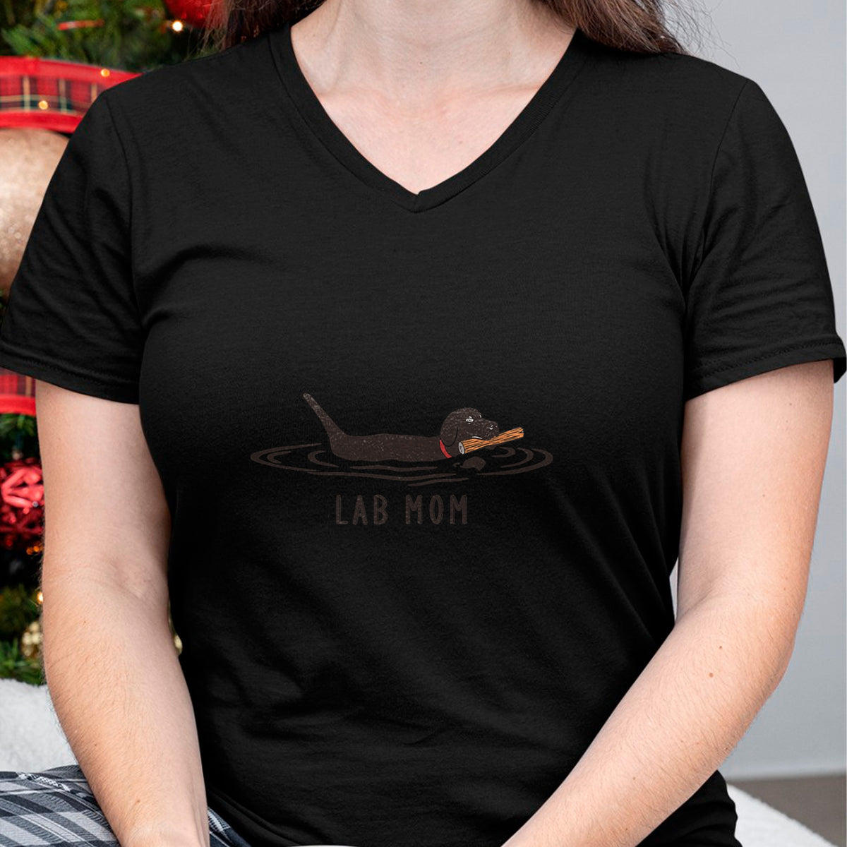 Dog Love Shirt, Dog Lover Gift T-Shirt/Hoodie/Sweatshirt HLT00 - Womens Lab Mom Labrador Retriever Dog Owner Mother T-Shirt