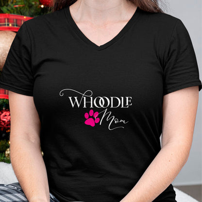 Dog Love Shirt, Dog Lover Gift T-Shirt/Hoodie/Sweatshirt HLT00 - Whoodle Mom Pink Dog Paw Gift T-Shirt
