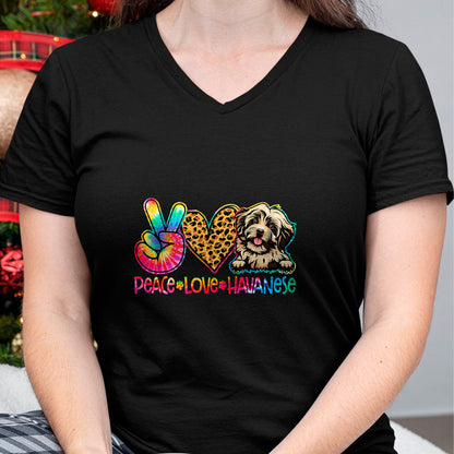 Dog Love Shirt, Dog Lover Gift T-Shirt/Hoodie/Sweatshirt HLT00 - Peace Love Havanese Tie Dye Dog Lover T-Shirt