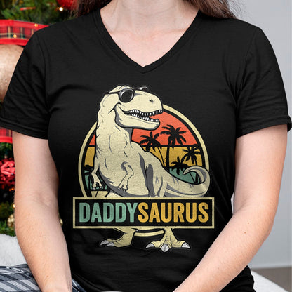 Best Dinosaur Lover Shirt, Funny Dinosaur UnisexT-Shirt/Hoodie/Sweatshirt HLT00 - Daddysaurus T Rex Dinosaur Daddy Saurus Family Matching T-Shirt
