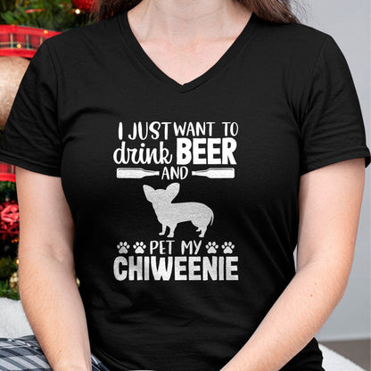 Dog Love Shirt, Dog Lover Gift T-Shirt/Hoodie/Sweatshirt HLT00 - Beer Funny Dog Owner Lover Chiweenie Dog Mom Dad Gift T-Shirt
