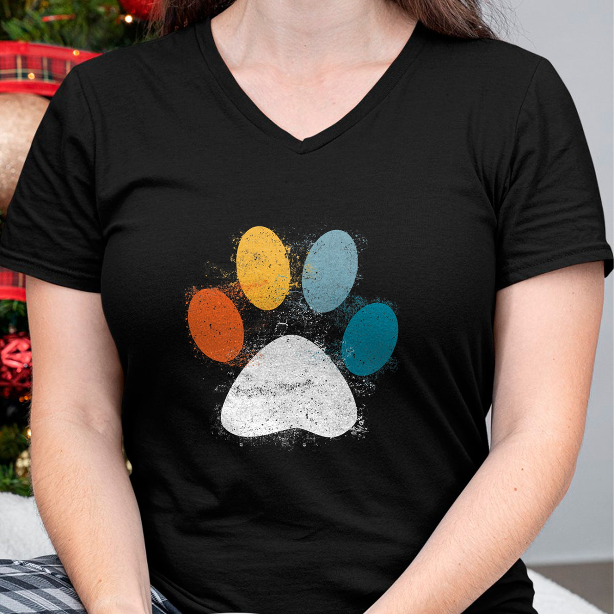 Dog Love Shirt, Dog Lover Gift T-Shirt/Hoodie/Sweatshirt HLT00 - Vintage Dog T-Shirt Puppy Dog Paw Print Dog Love Pet Paw T-Shirt