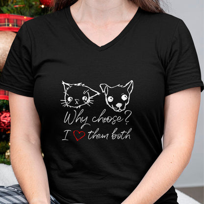 Dog Love Shirt, Dog Lover Gift T-Shirt/Hoodie/Sweatshirt HLT00 - Cat and Dog Lover I Love Puppies and Kittens T-Shirt
