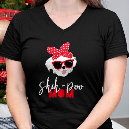 Dog Love Shirt, Dog Lover Gift T-Shirt/Hoodie/Sweatshirt HLT00 - Dog Lovers T Shirt Shih-Poo Mom Fur Mama Shirt T-Shirt