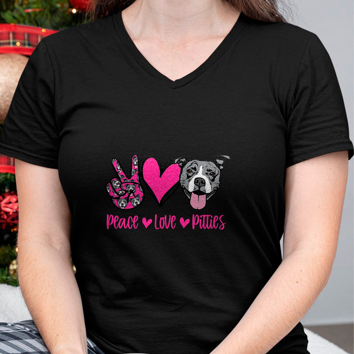 Dog Love Shirt, Dog Lover Gift T-Shirt/Hoodie/Sweatshirt HLT00 - Pit Bull Lives Matter Pittie Puppy Dog Mom Ladies Pitbull T-Shirt